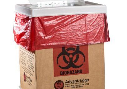 Image of a box with liner for Regulated Medical Waste