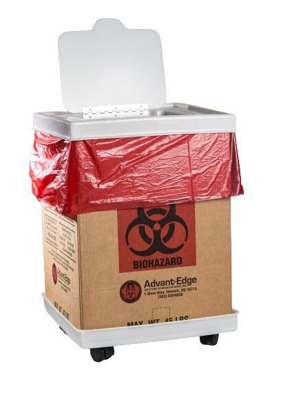 Image of a box with liner for Regulated Medical Waste